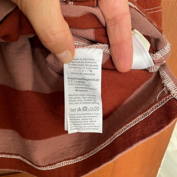 Madewell Dip-Dye Oversized Tee in Groton Stripe - Picture 8 of 11